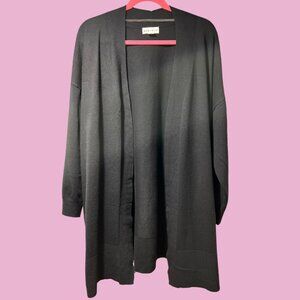 Black Open Cardigan✨Ava & Viv ✨Plus Size 2X✨Office✨Workwear